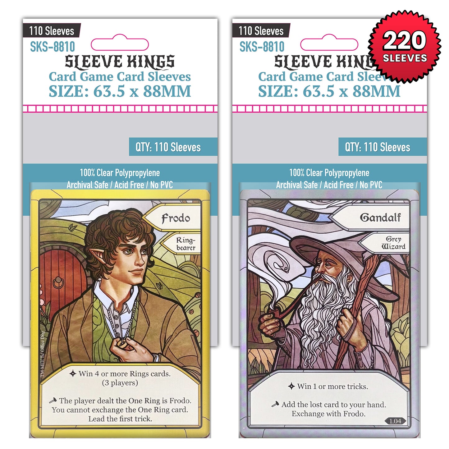 "The Fellowship of the Ring: Trick-Taking Game" Compatible Card Sleeve Bundle (8810 x 2)