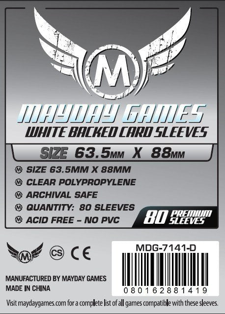 MTG/CCG Card Sleeves (63.5x88mm) - 80 Pack - Premium Grey Backed (80 sleeves per pack) - Mayday Games - 8