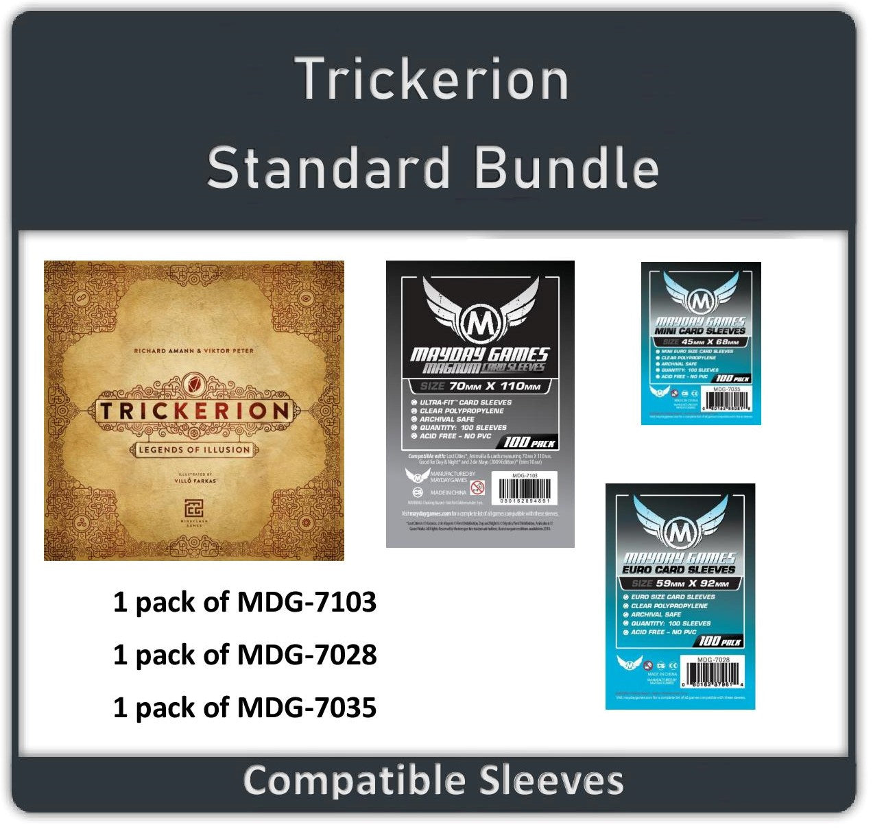 "Trickerion: Legends of Illusion" Card Sleeve Bundle