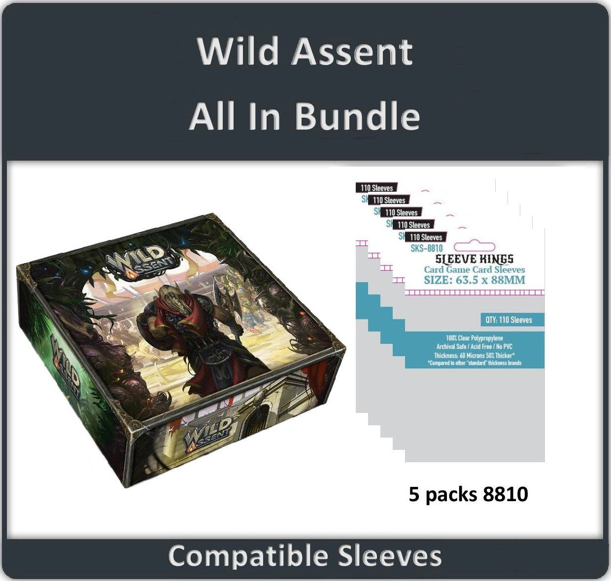 "Wild Assent All In" Compatible Sleeve Bundle (8810 X 5)