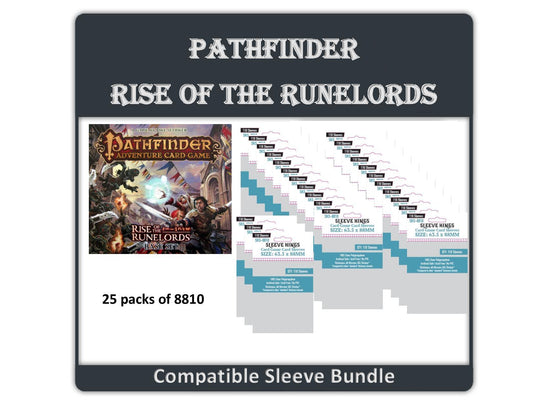 "Pathfinder Rise of Runelords" Compatible Sleeve Bundle (8810 X 25)