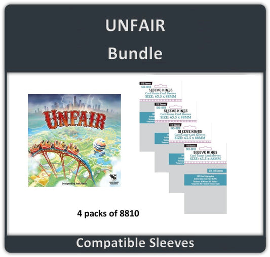 "Unfair Game" Compatible Sleeve Bundle (8810 X 4)