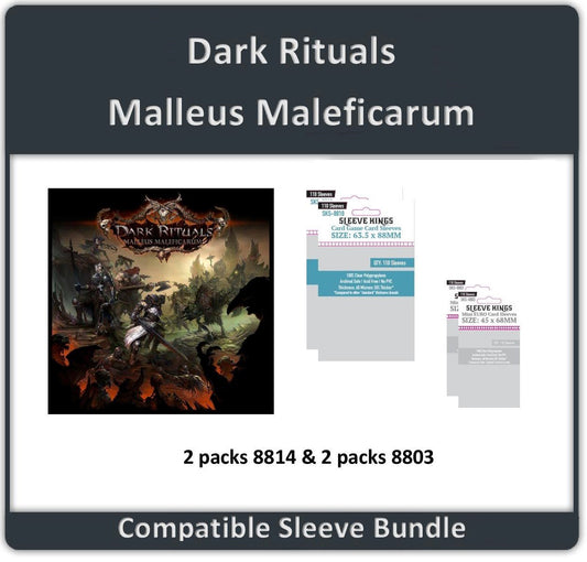 "Dark Rituals: Malleus Maleficarum" Compatible Sleeve Bundle (8810 X 2 + 8803 X 2)