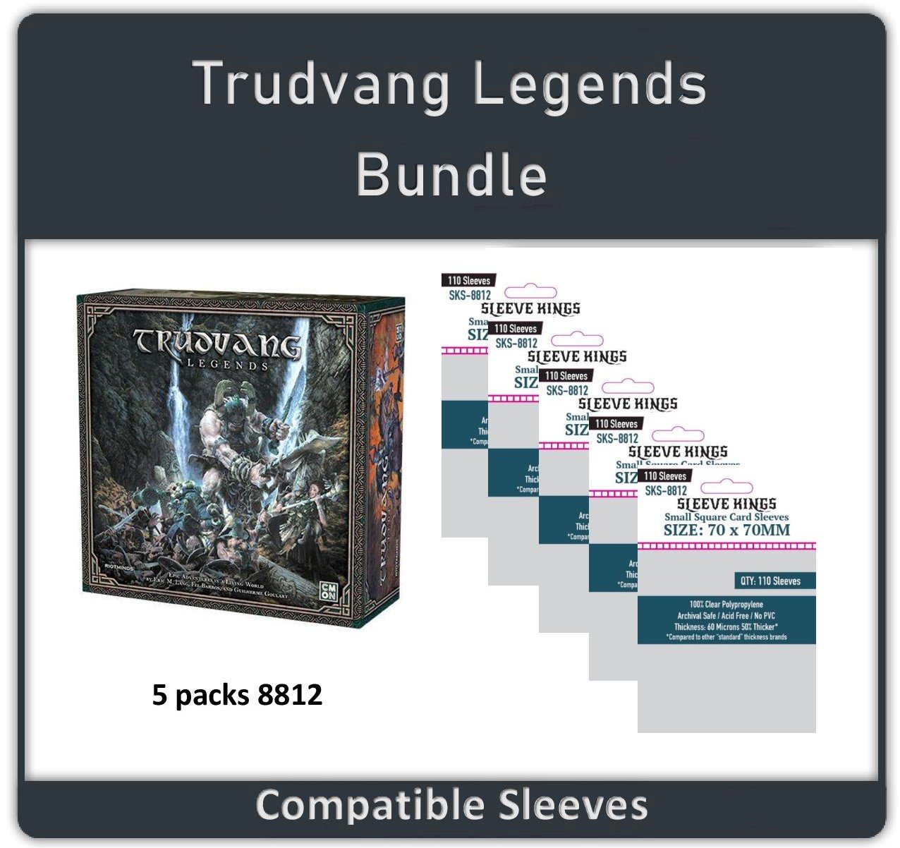 "Trudvang Legends" Compatible Sleeve Bundle (8812 X 4)