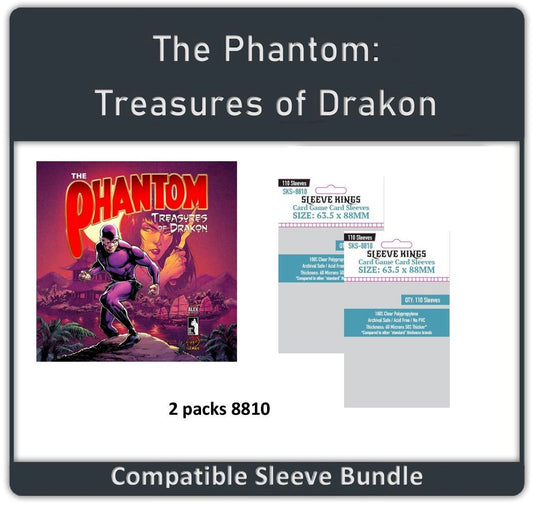 "The Phantom: Treasures of Drakon" Compatible Sleeve Bundle (8810 X 2)