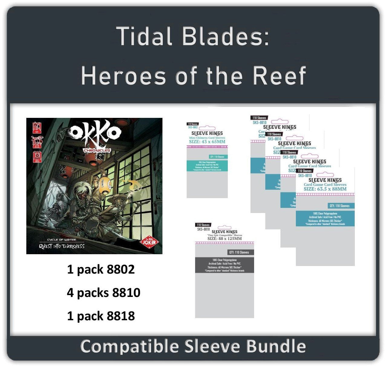 "Okko: Chronicles" Compatible Sleeve Bundle (8802 X 1 + 8810 X 4 + 8818 X 1)