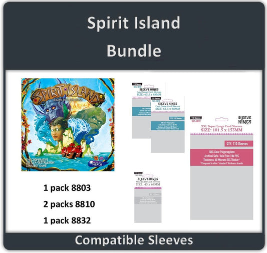 "Spirit Island" Compatible Sleeve Bundle (8803 X 1 + 8810 X 2 + 8832 X 1)