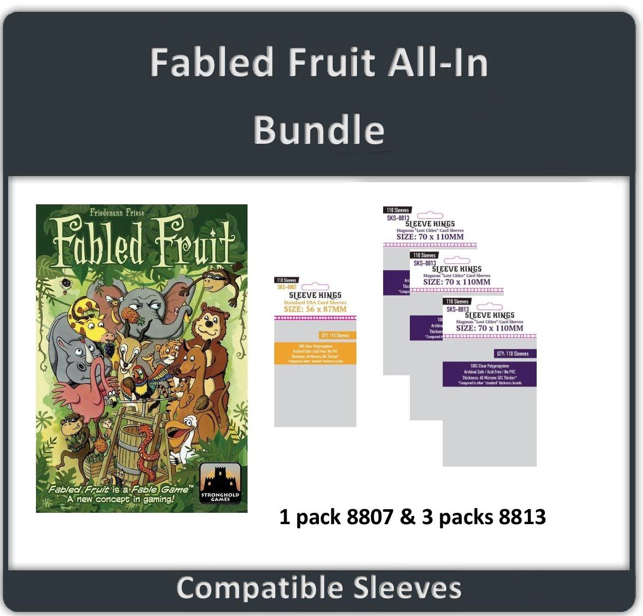 "Fabled Fruit All In" Compatible Sleeve Bundle (8807 X 1 + 8813 X 3)