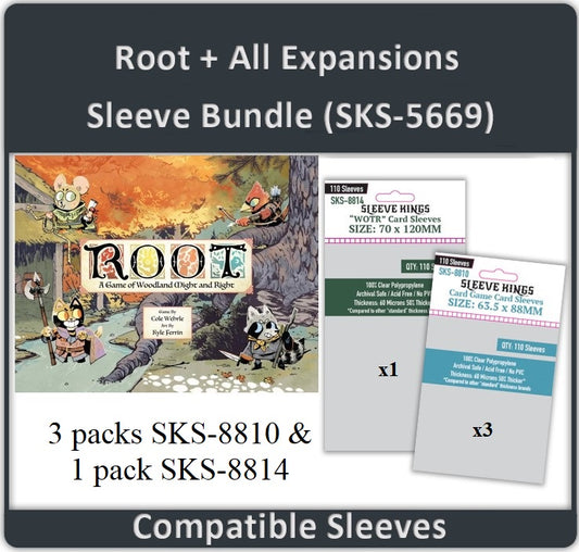 "Root" + All Expansions Compatible Sleeve Bundle (8810 X 3 + 8814 X 1)