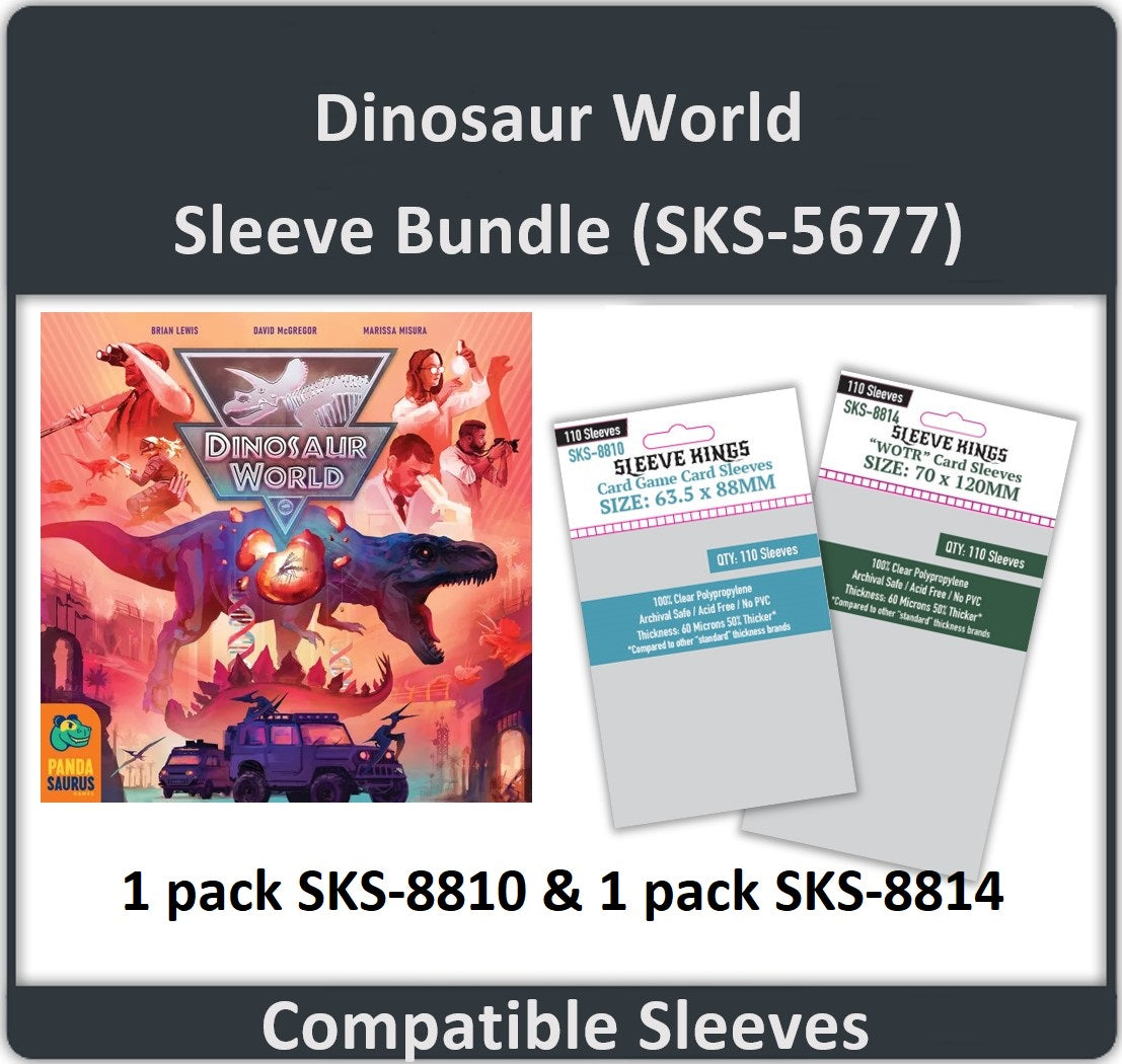 "Dinosaur World" Compatible Card Sleeve Bundle (8810 X 1, 8814 X1)