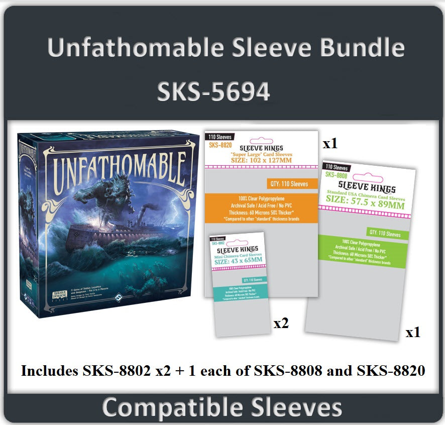 "Unfathomable" Compatible Sleeve Bundle (8802 X 2 + 8808 X 1 + 8820 X 1)