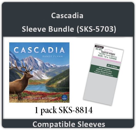 "Cascadia" Compatible Card Sleeve Bundle (8814 x 1)