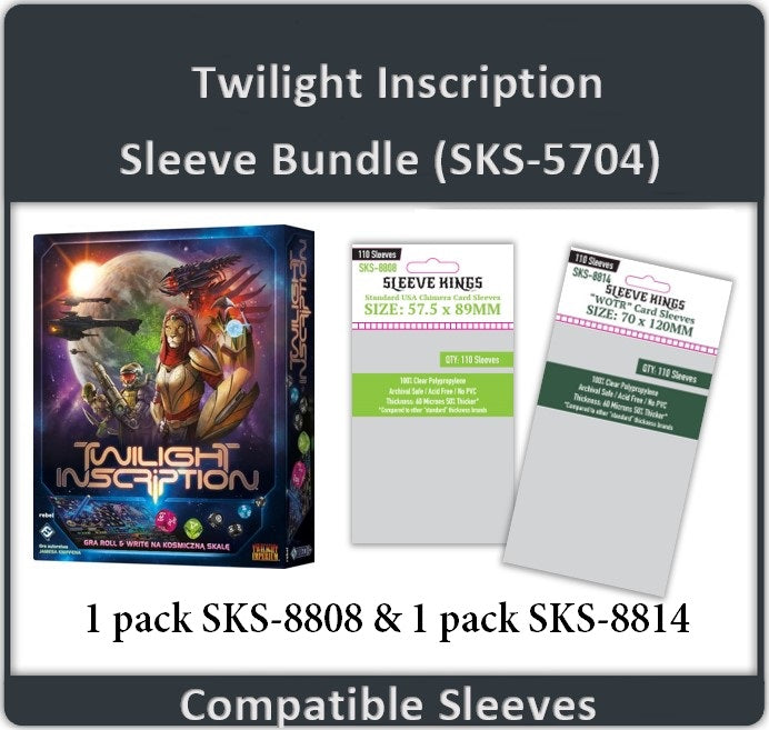 "Twilight Inscription" Compatible Card Sleeve Bundle (8808 x 1, 8814 x 1)