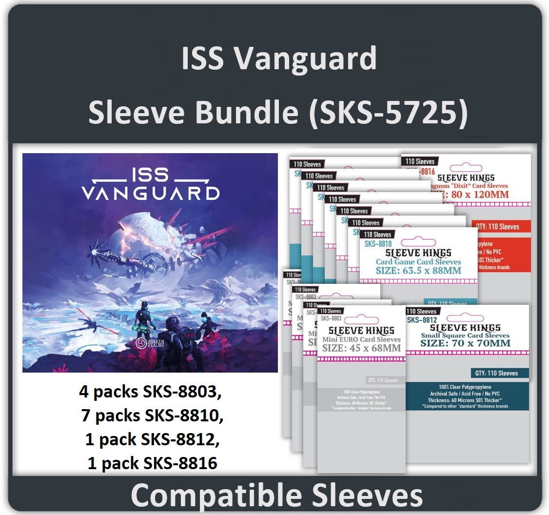 "ISS Vanguard" Compatible Card Sleeve Bundle (8803 X 4, 8810 X 7, 8812 X 1, 8816 X 1)