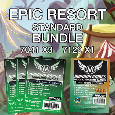 "Epic Resort" Card Sleeve Kit - Standard Protection - Mayday Games - 2