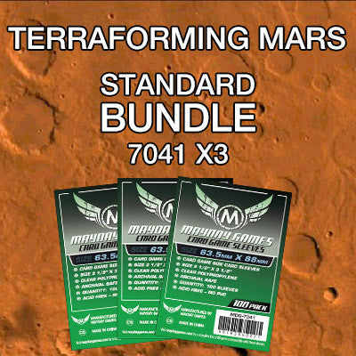 "Terraforming Mars" Card Sleeve Bundle - Standard Protection - Mayday Games - 2