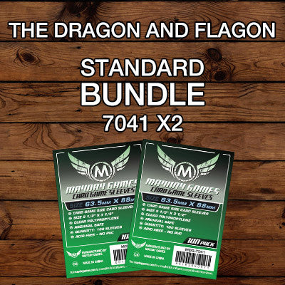 "The Dragon and Flagon" Card Sleeve Bundle - Standard Protection - Mayday Games - 2