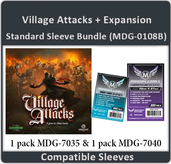 "Village Attacks + Expansion Compatible" Card Sleeve Bundle