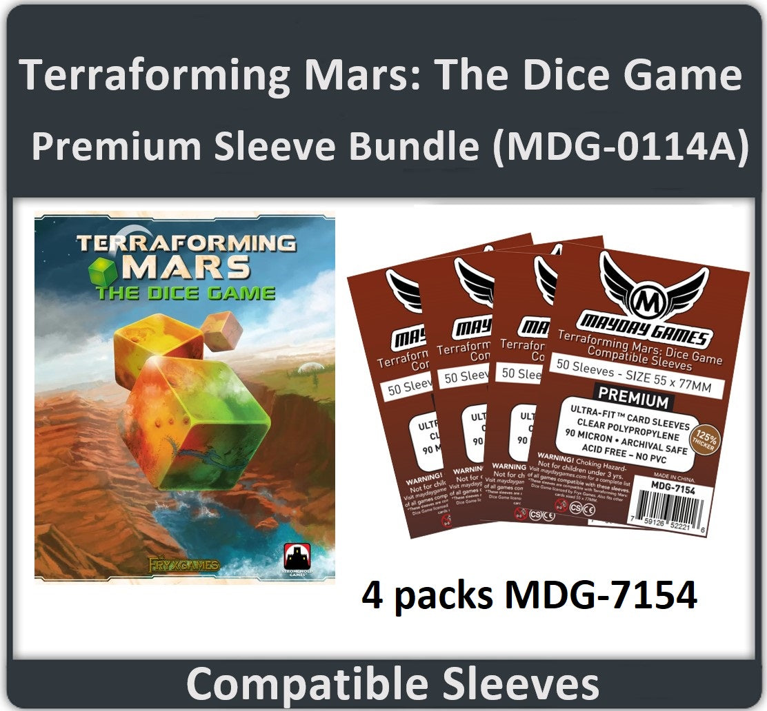 "Terraforming Mars: The Dice Game Compatible" Card Sleeve Bundle