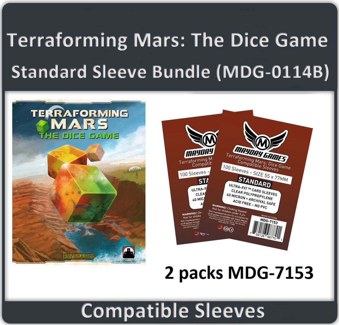 "Terraforming Mars: The Dice Game Compatible" Card Sleeve Bundle