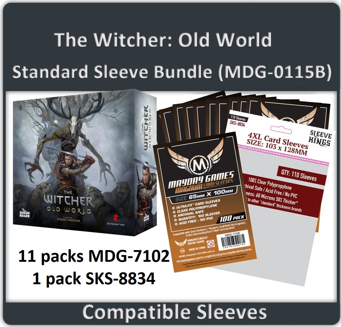 "The Witcher: Old World 2023 Kickstarter All-In Bundle Compatible" Card Sleeve Bundle