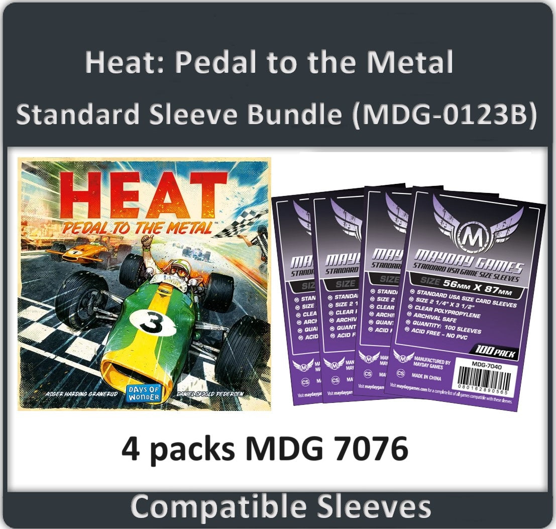 "Heat: Pedal to the Metal Compatible" Card Sleeve Bundle