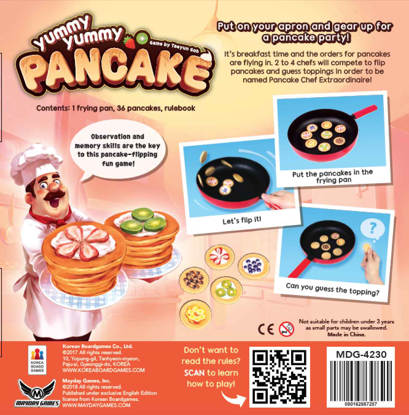 Yummy Yummy Pancake Dexterity Game (Case Lot of 6 Games)