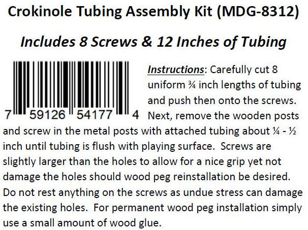 Yellow Zinc Phillips 1 1/4" #20 Machine Rubber/Screw Set (8 Screws + 12in Rubber)