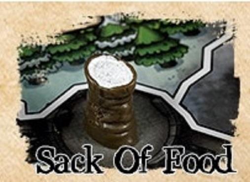 Painted Resin 10-pack Resource Tokens: Sack of Food