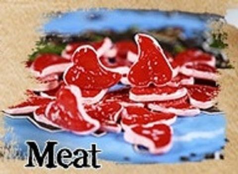 Painted Plastic 10-pack Resource Tokens: Meat