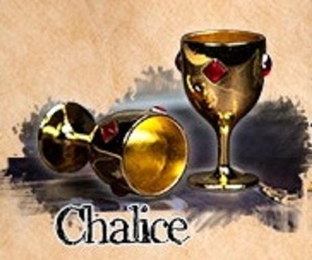 Player Token: Gold Color Chalice In Metal Alloy