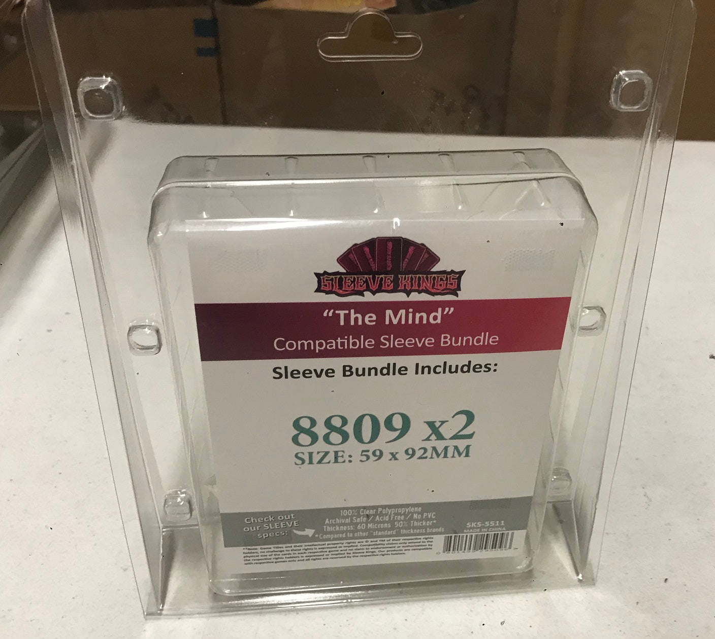 "The Mind" Card Game Compatible Sleeve Bundle (8809 X 2)