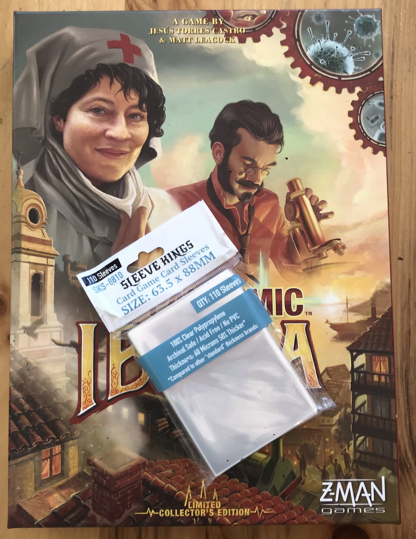 "Pandemic: Iberia" Compatible Sleeve Bundle (8810 X 2)