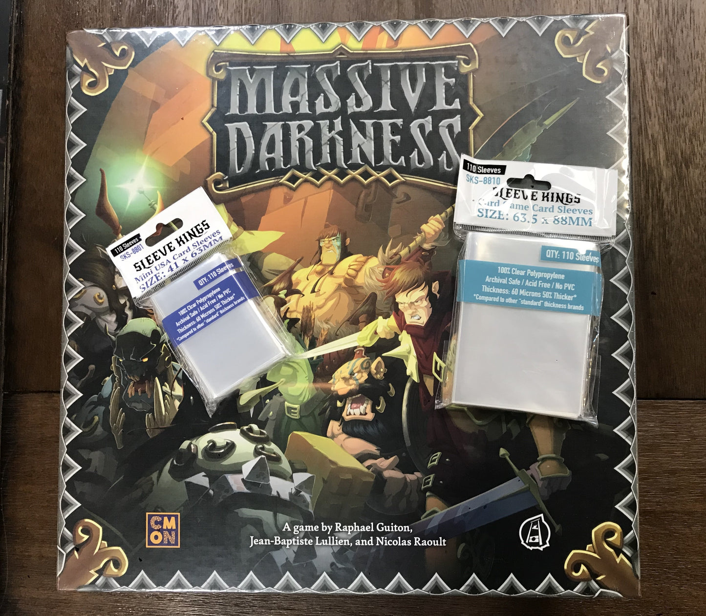 "Massive Darkness All In" Compatible Sleeve Bundle (8801 X 3 + 8810 X 2)