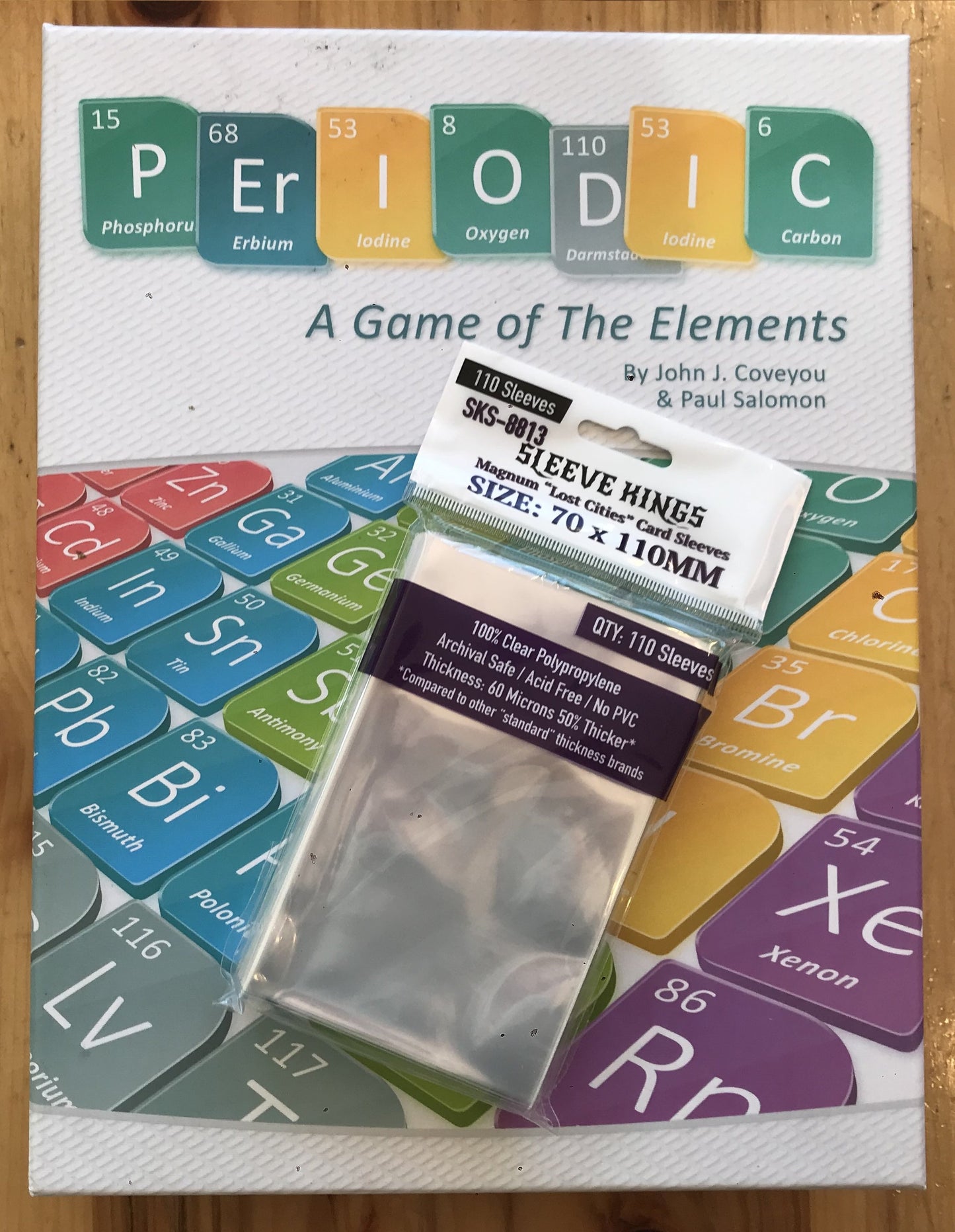 "Periodic: A Game Of The Elements" Compatible Sleeve Bundle (8813 X 1 + 8810 x 1) 