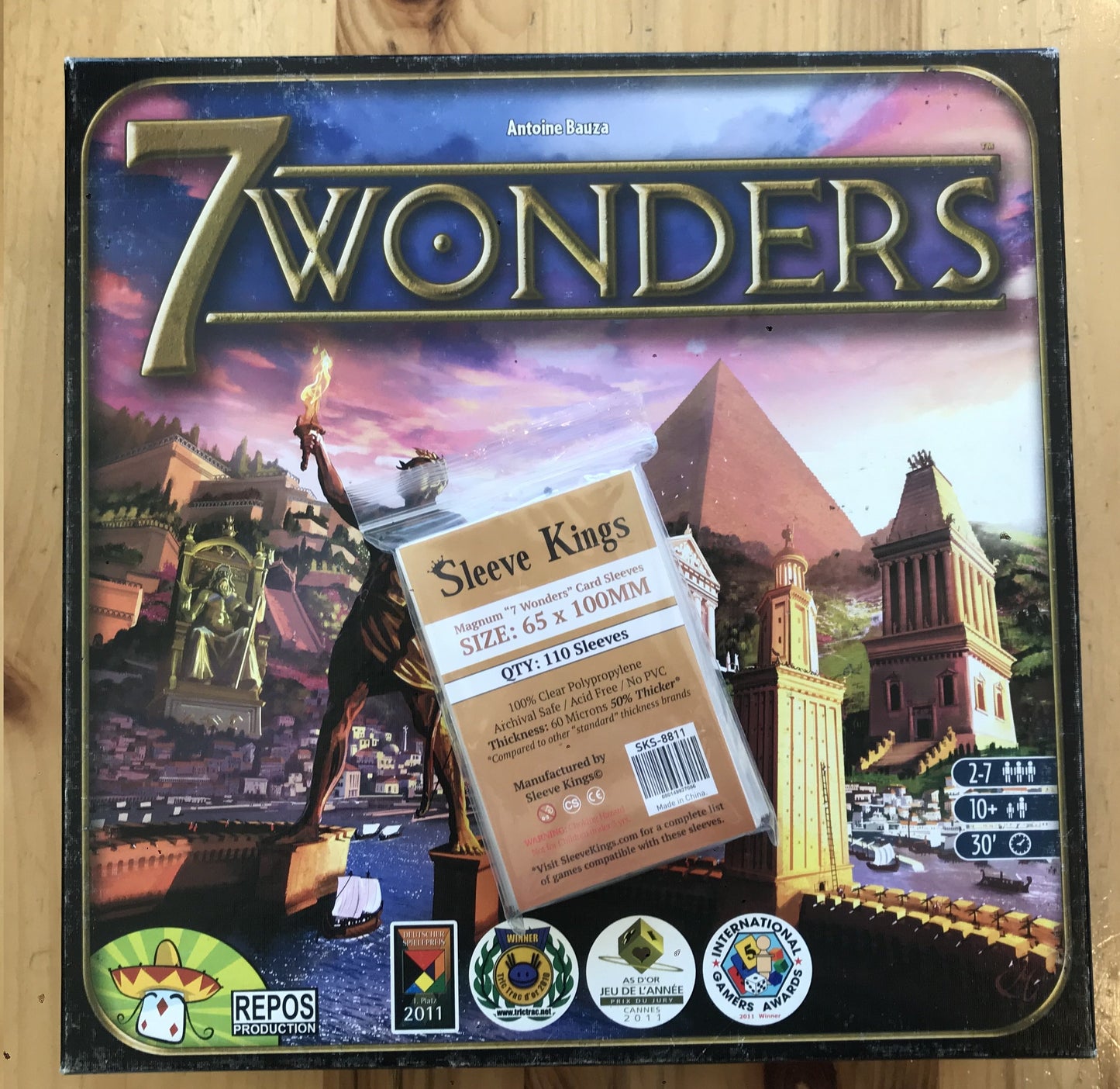 "7 Wonders" Compatible Sleeve Bundle (8811 X 2)