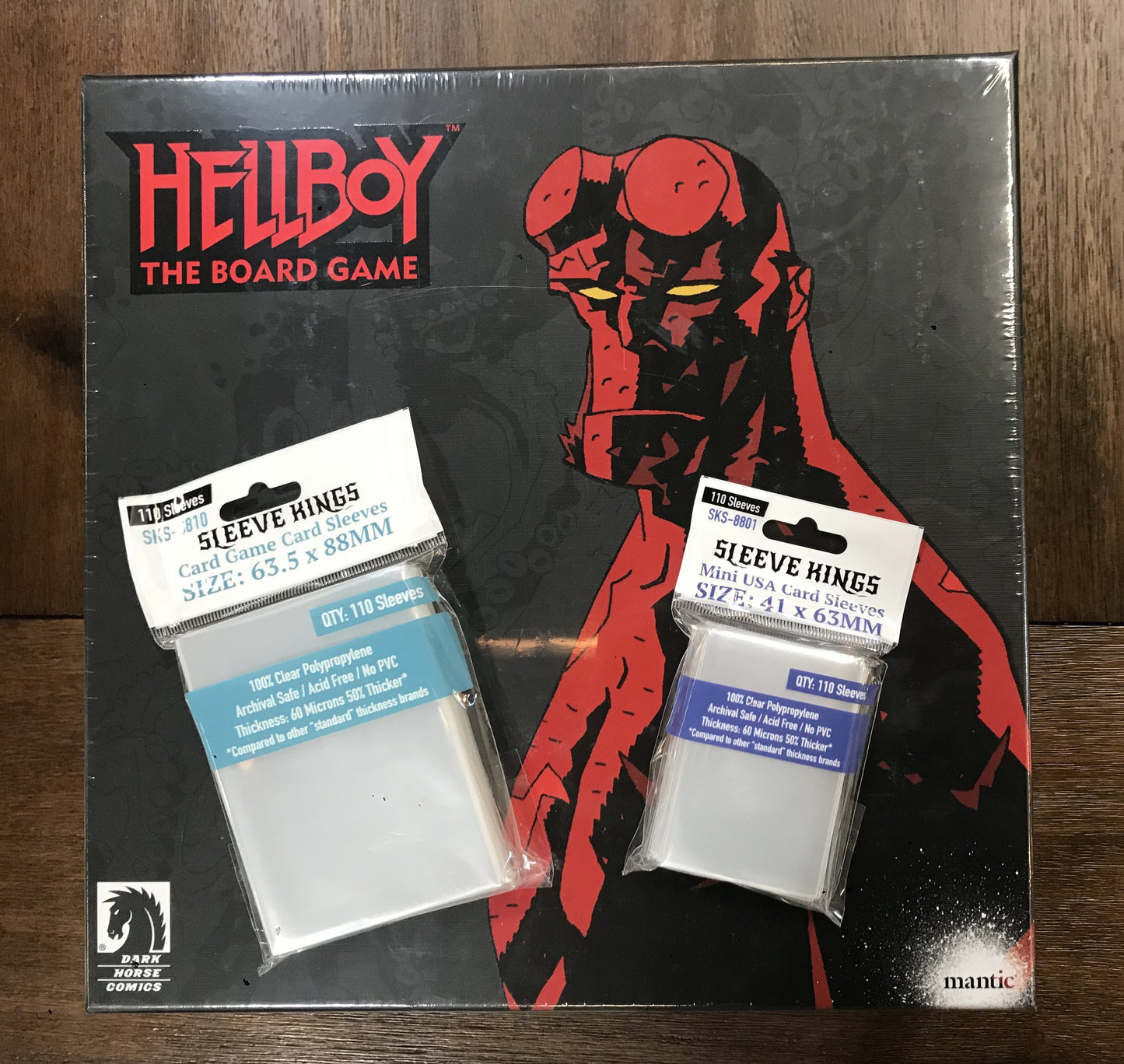 "Hellboy The Board Game" Compatible Sleeve Bundle (8801 X 1 + 8810 X 1 + 8814 x 1)