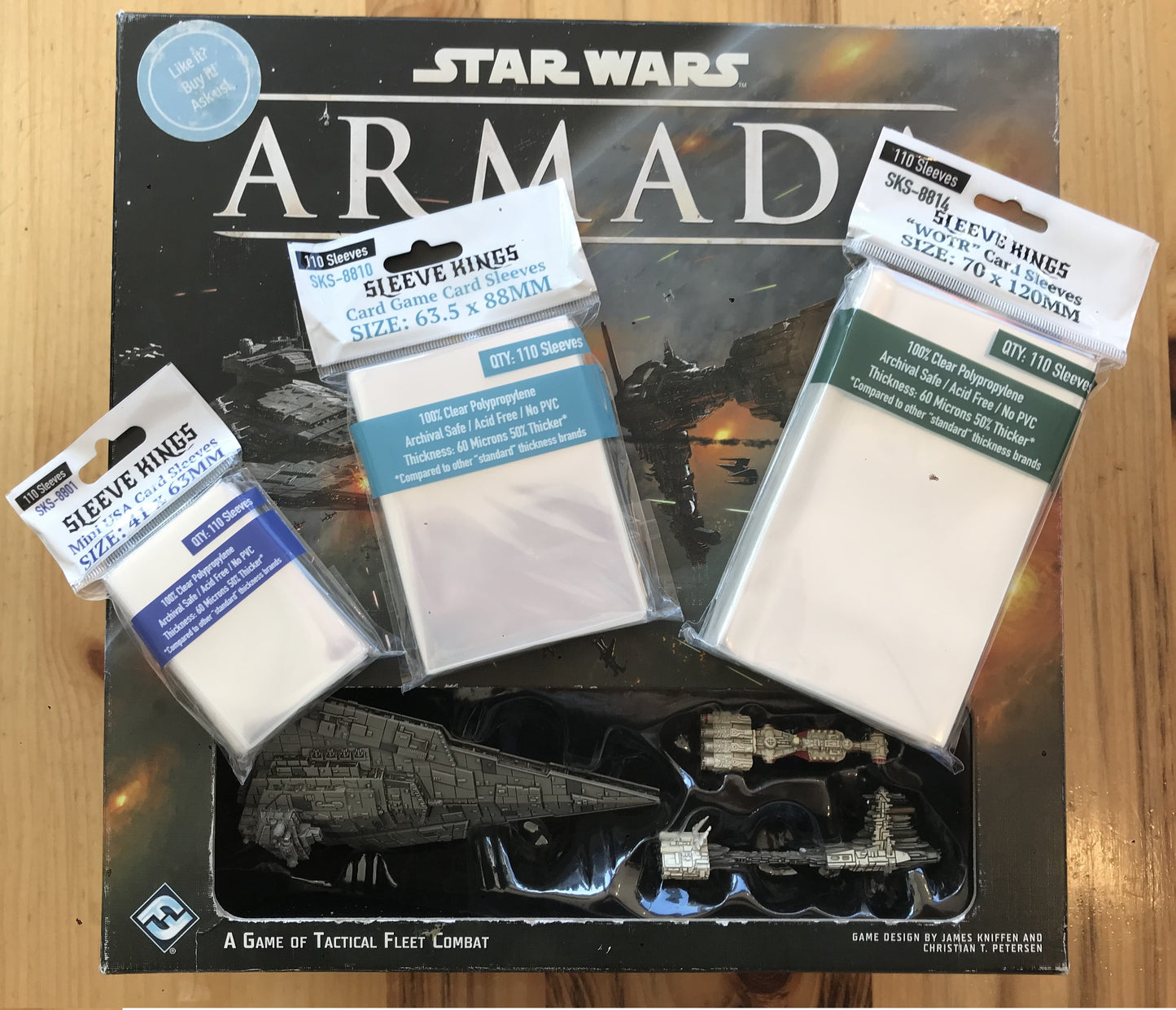 "Star Wars: Armada" Compatible Sleeve Bundle (8801 X 1 + 8810 X 1 + 8814 X 1)