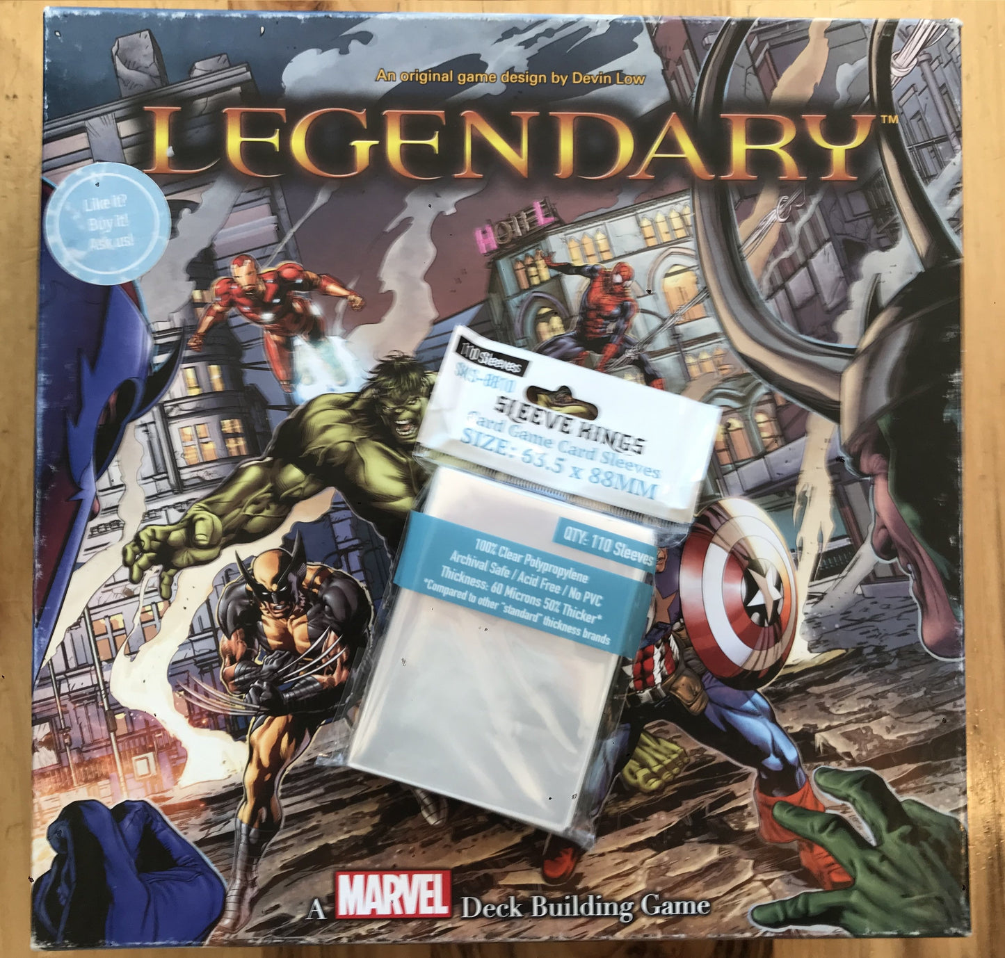 "Legendary: A Marvel Deck Building Base Game" Compatible Sleeve Bundle (8810 X 5)