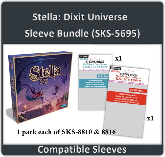 "Stella: Dixit Universe" Compatible Sleeve Bundle (8810 X 1 + 8816 X 1)