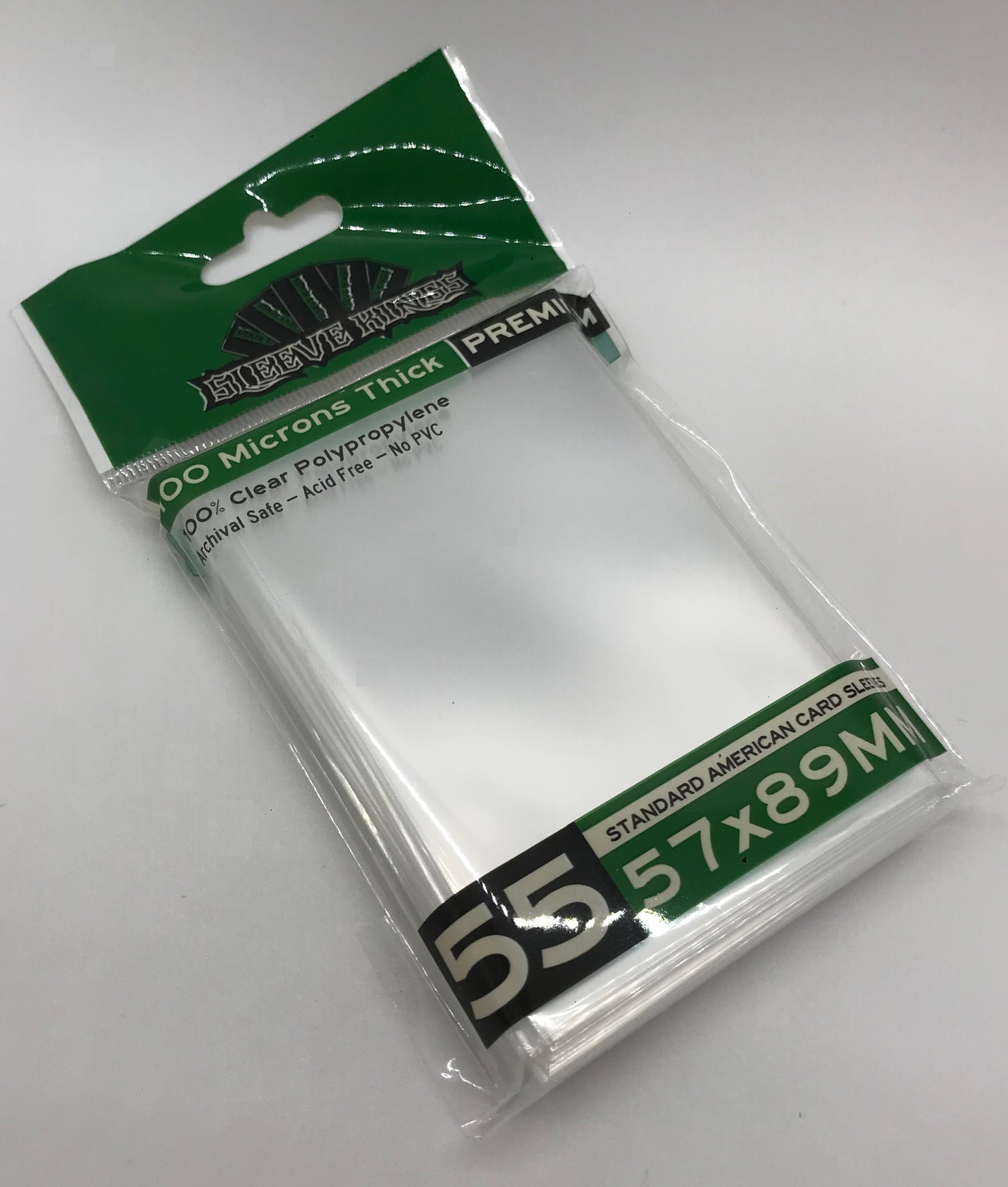 Premium SK Standard American Card Sleeves (57x89mm) -55 Pack, 100 Microns