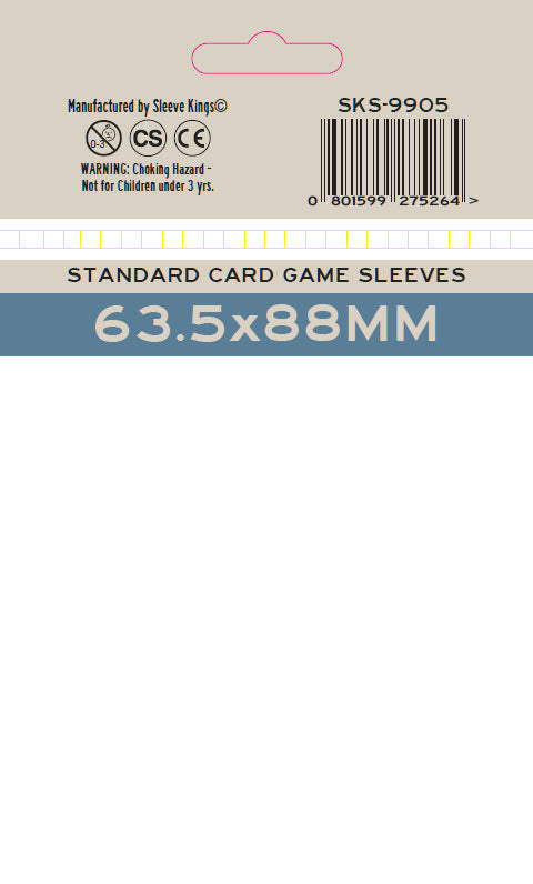 Premium SK Premium SK Standard Card Game Sleeves (63.5x88mm) -55 Pack, 100 Microns