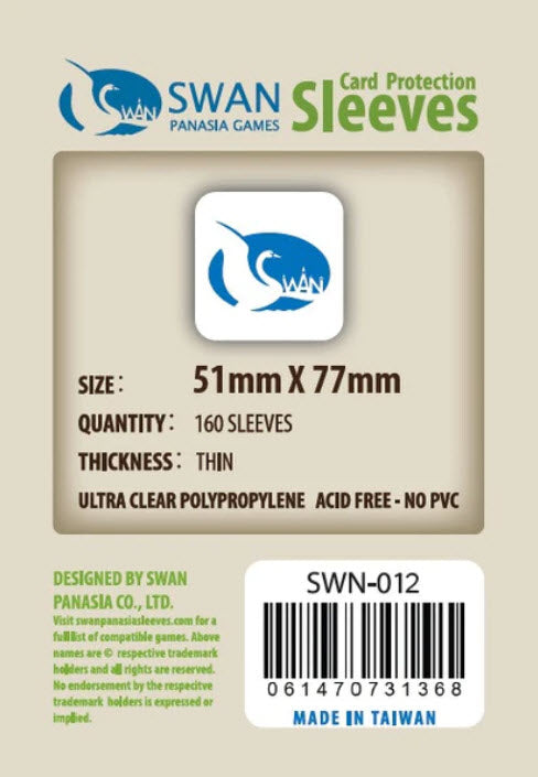 51x77mm -160 pack, Thin Sleeves (SWN-012)