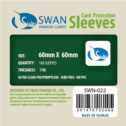 60x60mm  -160 pack, Thin Sleeves (SWN-022)