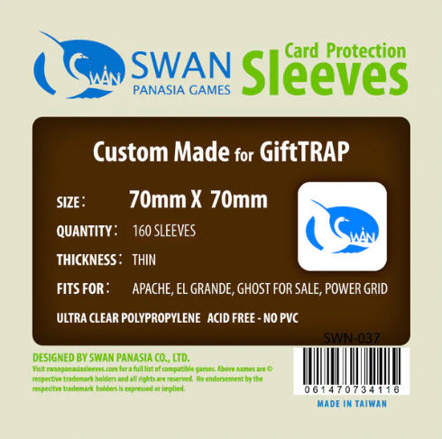 70x70mm -160 pack, Thin Sleeves (SWN-037)