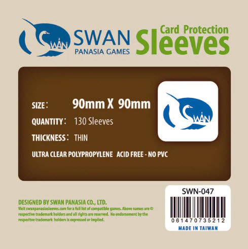 90x90mm -130 pack, Thin Sleeves (SWN-047)