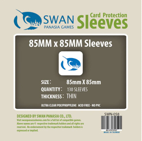 85x85mm -130 Pack, Thin Sleeves (SWN-058)