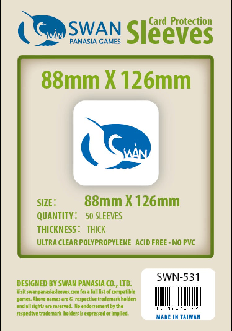 Premium: 88x126 mm Card Sleeves - 50 per pack (SWN-531)