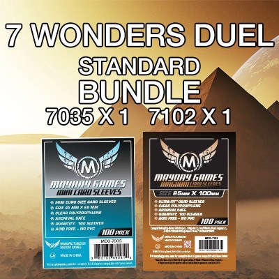 "7 Wonders: Duel" Card Sleeve Kit - Standard Protection - Mayday Games - 2