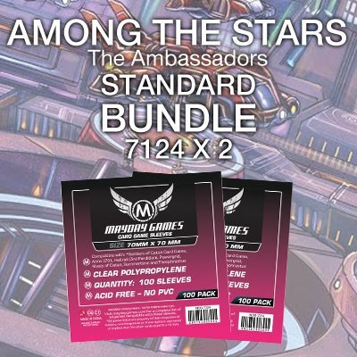 "Among the Stars: The Ambassadors" Card Sleeve Kit - Standard Protection - Mayday Games - 2